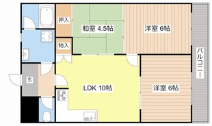 サニーヒル三越の物件間取画像